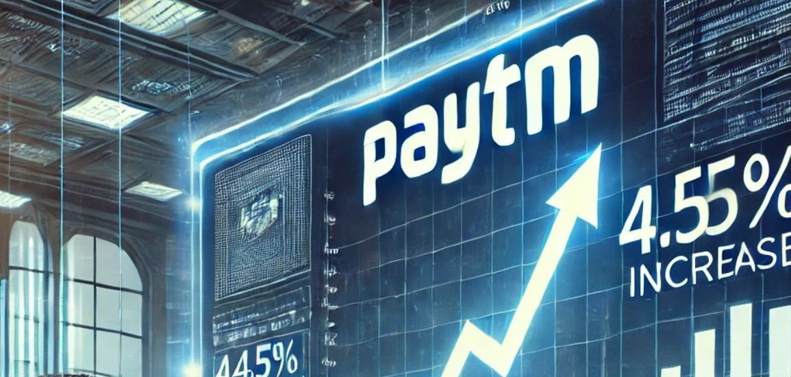 After receiving SEBI approval, Paytm's shares increased by more than 4.5 percent.