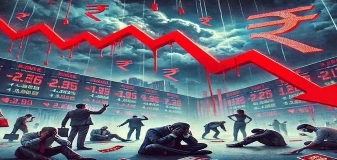 Indian Stock Markets Collapse Amid Global Trade War and Recession Fears.