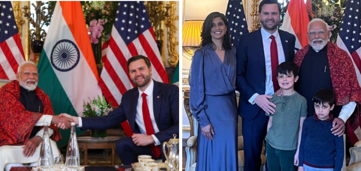 The US Vice President JD Vance Lands in India on a Four-Day Tour.