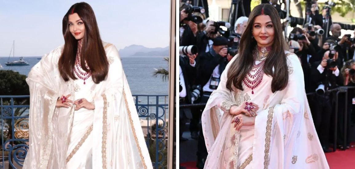 Aishwarya Rai Turns Heads at Cannes in Saree and Sindoor