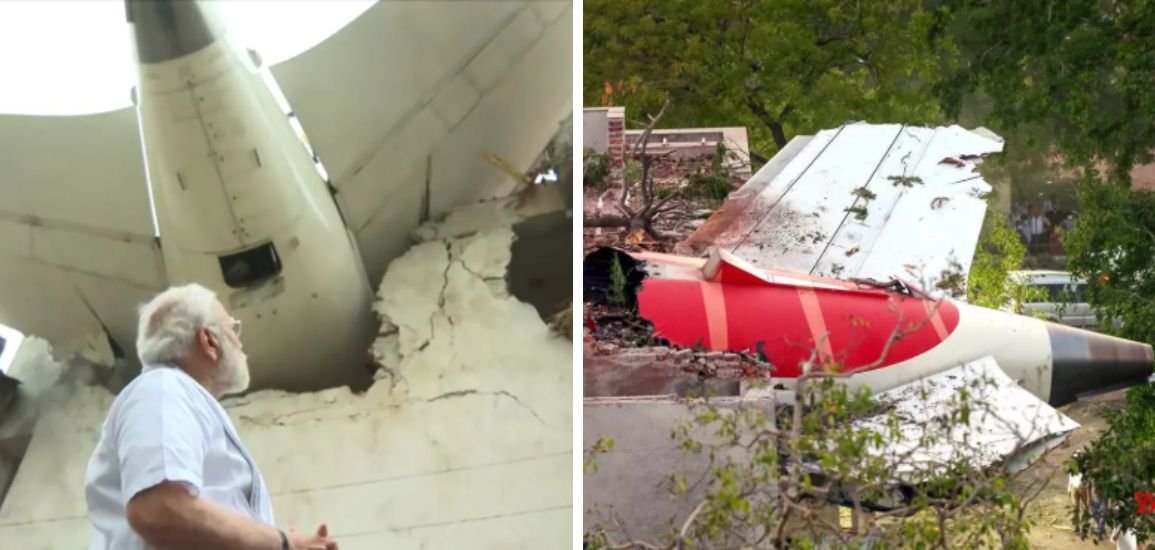 PM Modi Visits Site of India’s Worst Air Crash in Decades