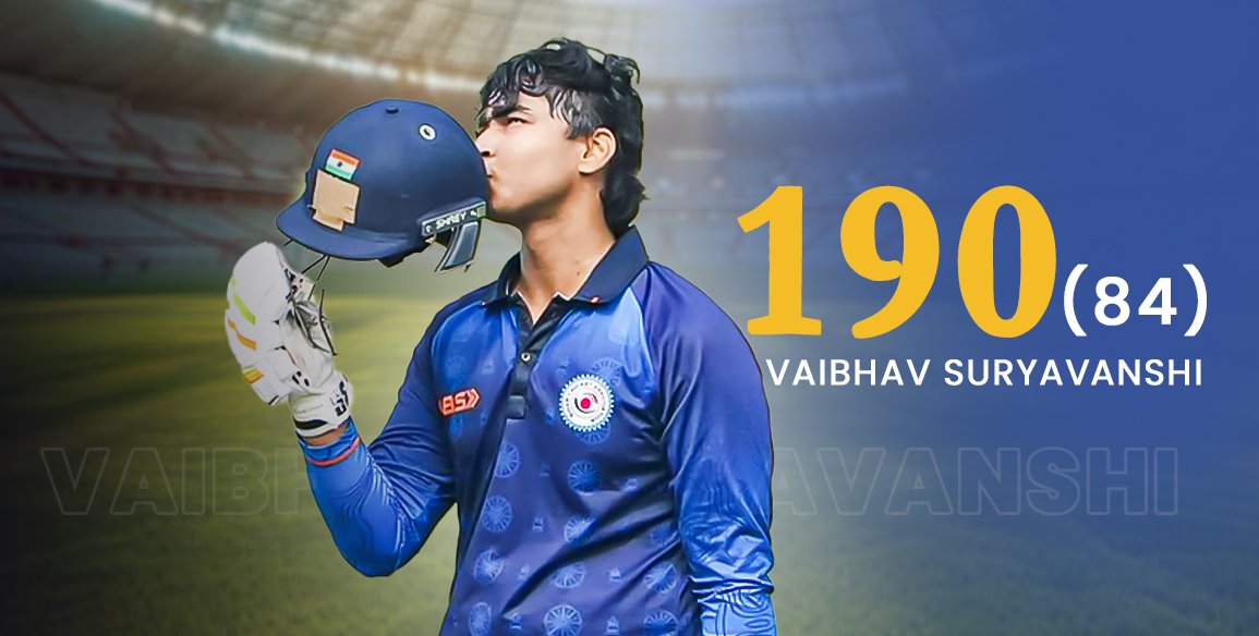 Vaibhav Sooryavanshi scripts history with a sensational knock