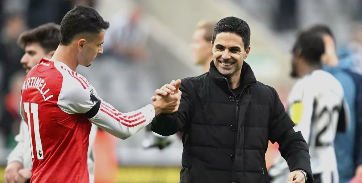 Arteta hails return of scoring “Gabriels” as Arsenal rout Villa to extend title lead