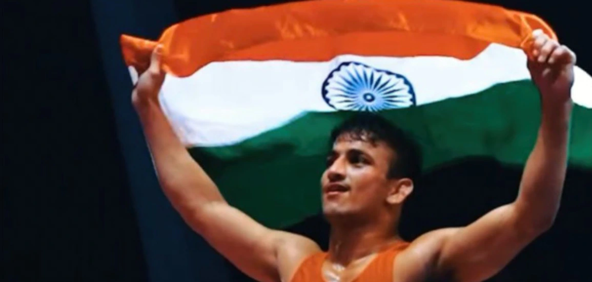 Chirag Chikkara becomes the second Indian male to win a gold at the U23 World Championship.