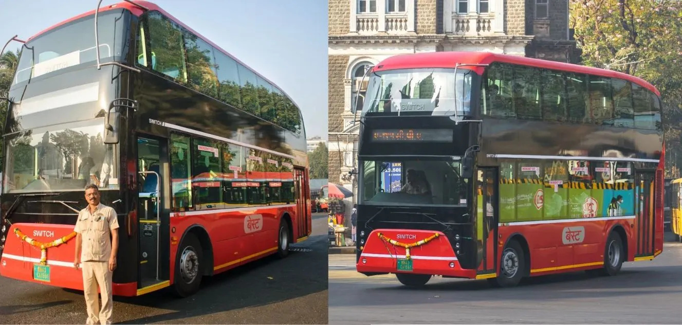 India’s First Air-conditioned Electric Double-decker Bus Launched in Mumbai on 21 February 2023