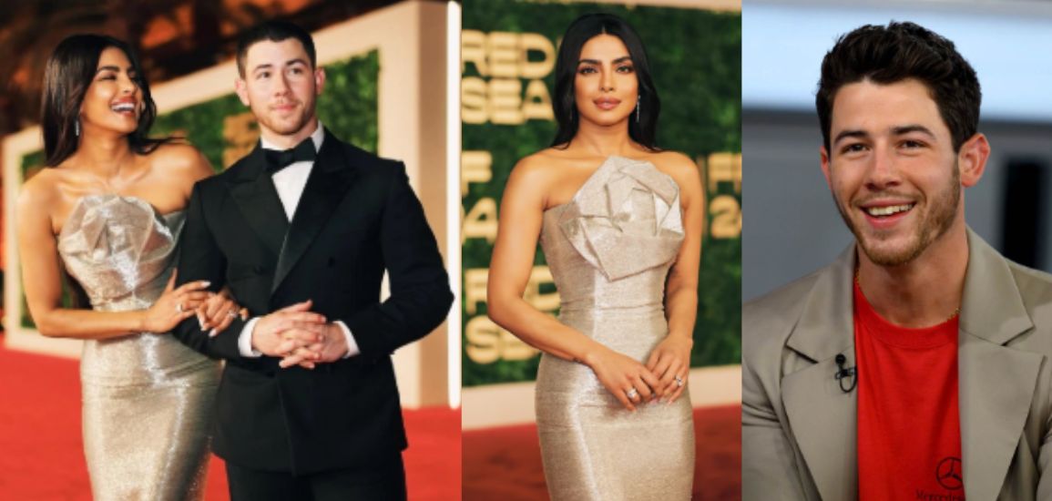 Priyanka Chopra Jonas along with Nick Jonas at the Red Sea Film Festival.