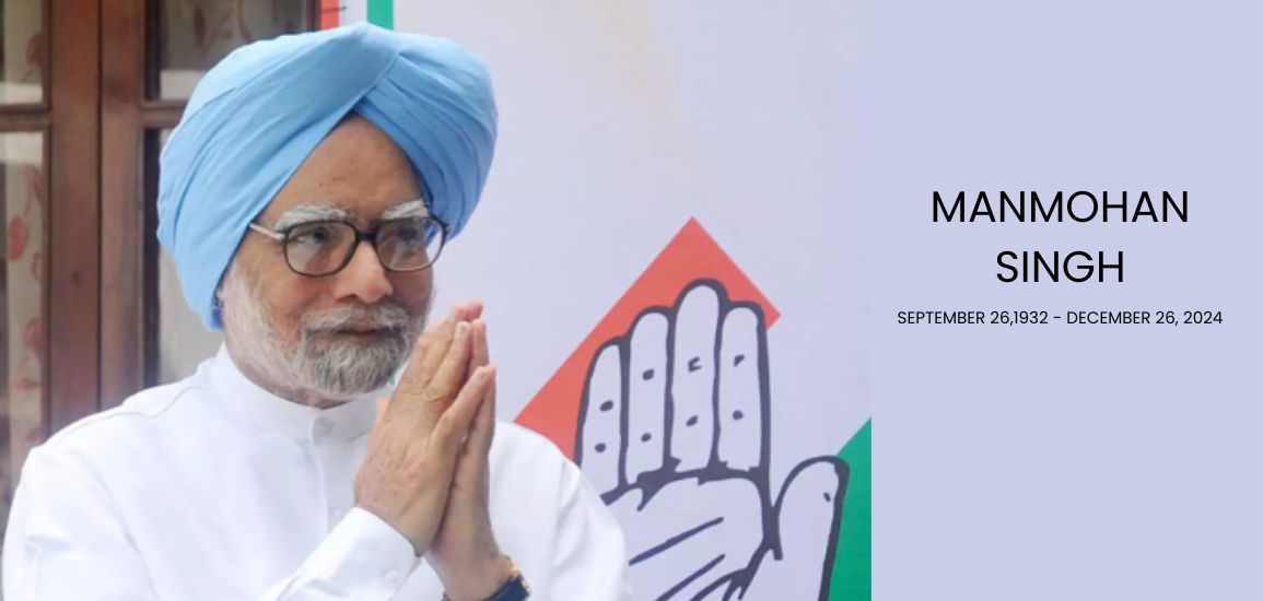 Former PM Manmohan Singh Breathes His Last At 92.