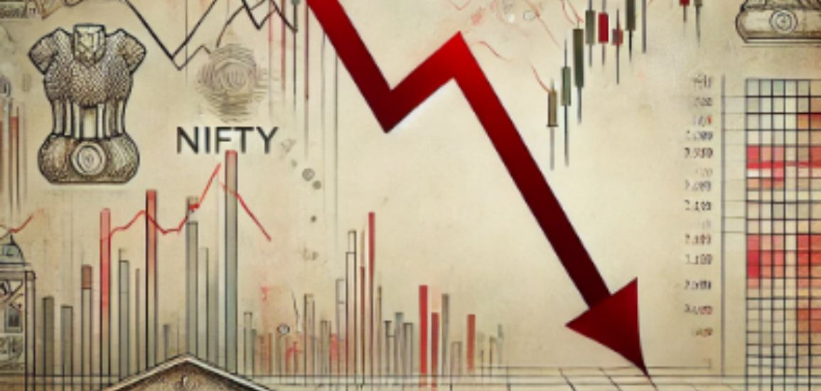 Sensex and Nifty are down for the third consecutive session.