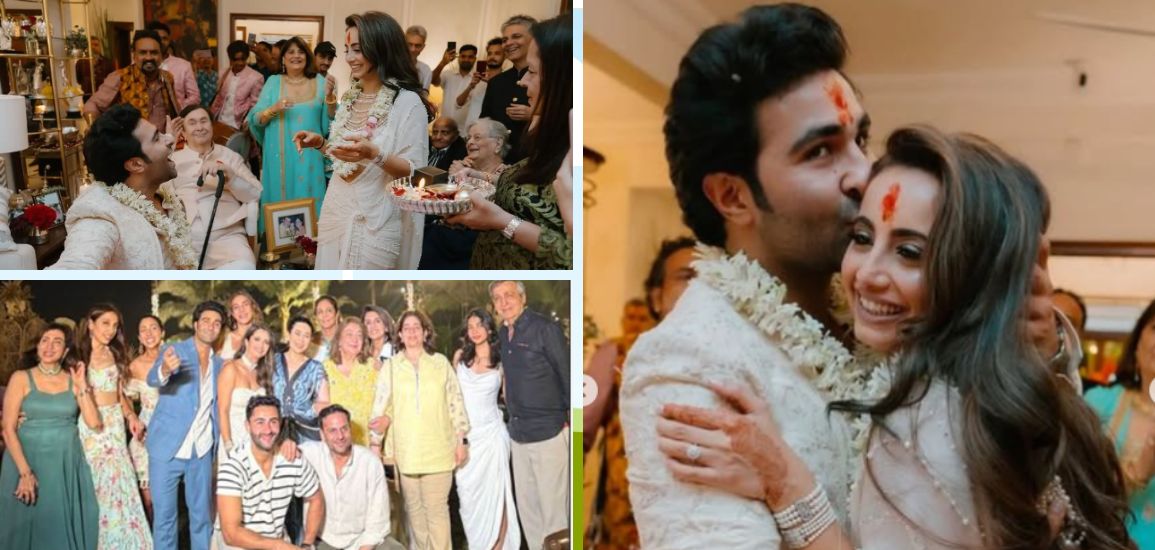 Adar Jain Weds Alekha Advani in a White Wedding in Goa.