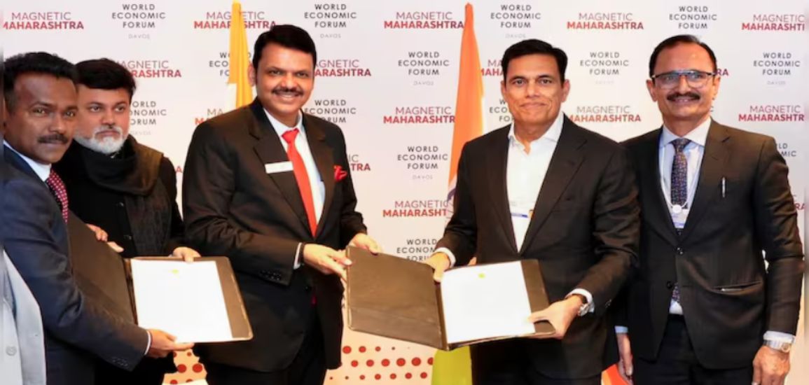 Maharashtra Signs First MoUs at the Davos Worth ₹4.99 lakh crore.