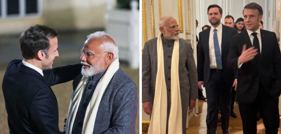 Ahead of AI Summit PM Modi Meets JD Vance and Macron at Paris Dinner.