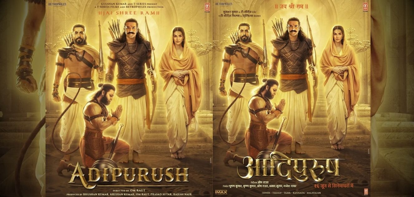 New Poster of Adipurush Released Featuring Prabhas, Kriti Sanon, Sunny on Ram Navami but the Critics Do Not Like It