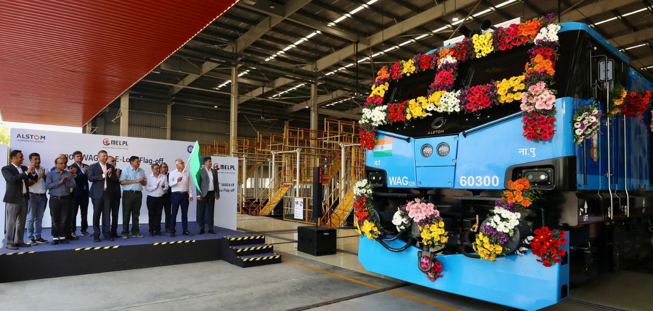 Alstom Delivers Higher Speed 300th WAG12B e-Locomotive to the Indian Railways