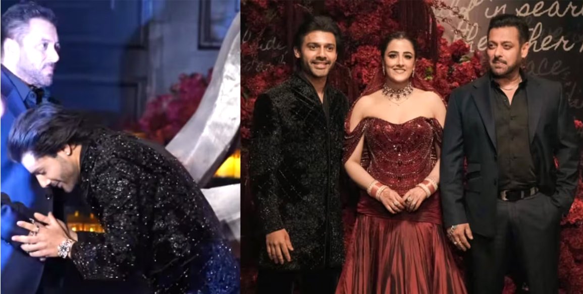 Salman Khan Steals Spotlight at Nupur Sanon–Stebin Ben Reception