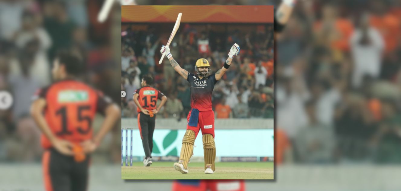 Virat Kohli Ends the 4-year Drought by Hitting a Ton against SRH Equaling the IPL Record Set by Gayle
