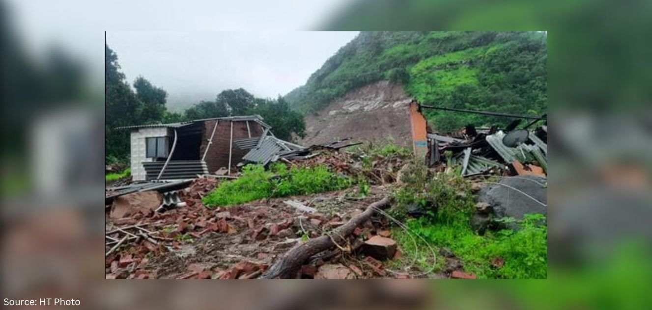 Landslide in Raigad, Maharashtra: Five People Dead, CM Eknath Shinde Promises Relief of Rs. 5 Lakh to the Deceased’s Family