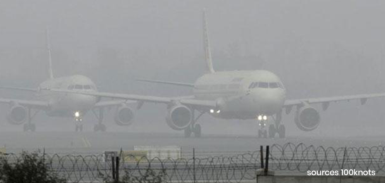 100 fights Delayed as Thick Fog and Cold Wave Grips Delhi