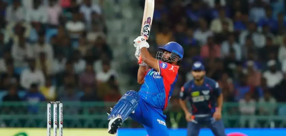 Rishabh Pant hits a trademark reverse scoop off Marcus Stoinis, grabbing Sourav Ganguly’s attention from the dugout