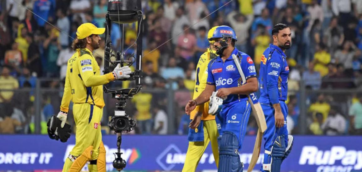 MS Dhoni’s Hat-Trick of Sixes Overshadowed by Rohit Sharma’s century, CSK beat the Mumbai Indians by 20 runs