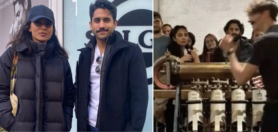 Naga Chaitanya and Sobhita Dhulipala were spotted in Europe together:  Their photos have surfaced online