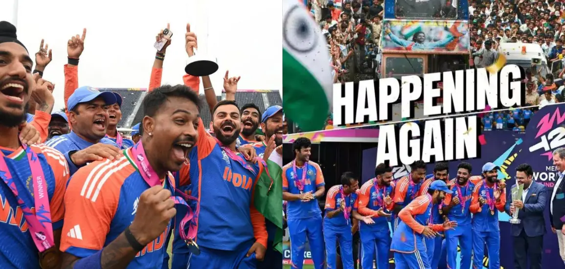 Team India's T20 World Cup Victory Parade: Massive celebrations after the win