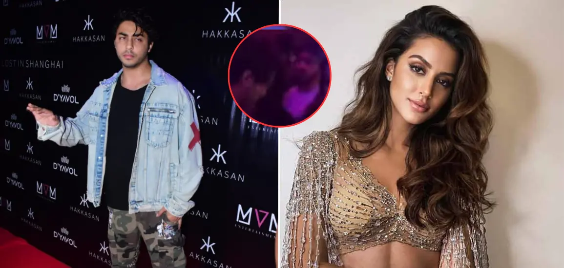 Aryan Khan spotted partying with a mystery and fans think it’s his rumored girlfriend, Larrisa Bonesi