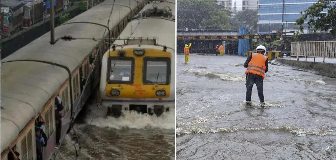 Mumbai Rains: Heavy rain for the third consecutive day, waterlogging and trains delayed
